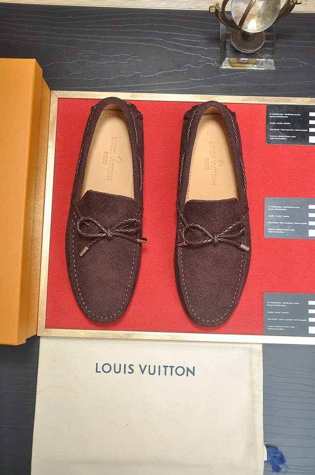 Louis Vuitton Brown Suede Rope-Lace Loafers 2