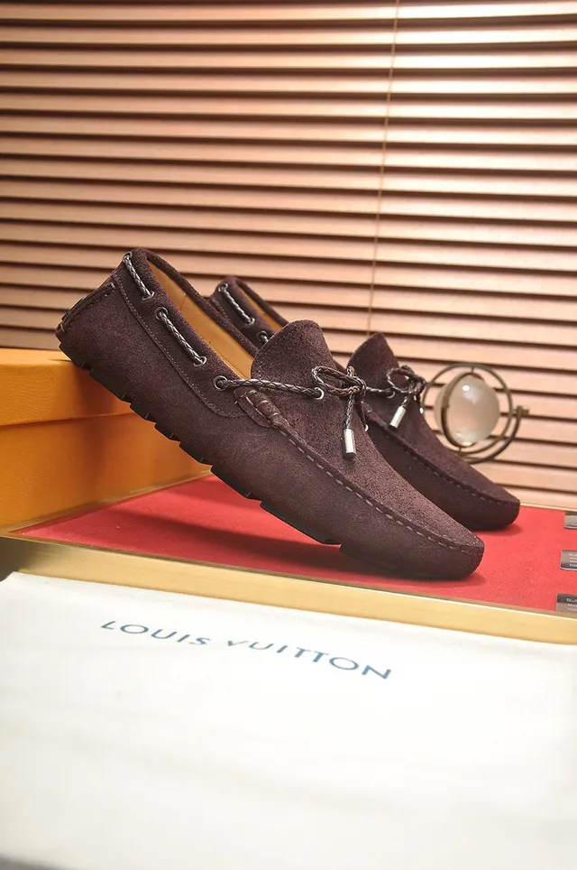 Louis Vuitton Brown Suede Rope-Lace Loafers 3