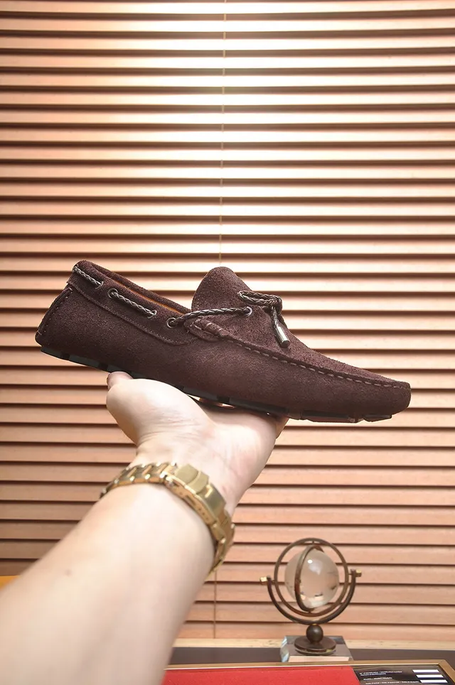 Louis Vuitton Brown Suede Rope-Lace Loafers 4