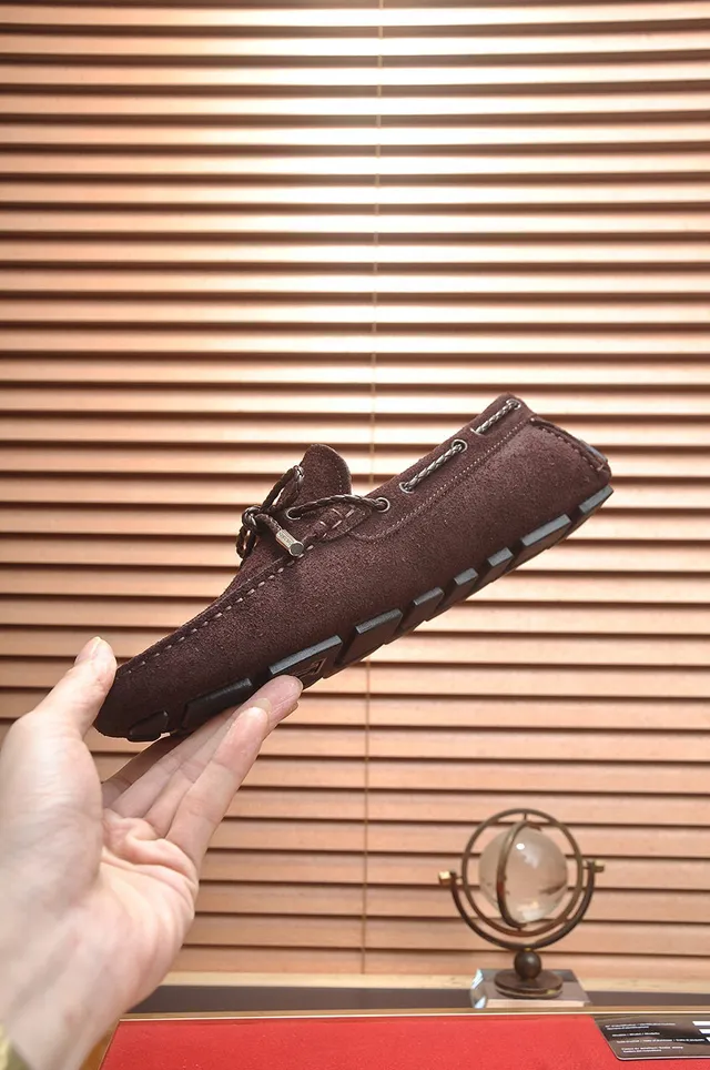 Louis Vuitton Brown Suede Rope-Lace Loafers 5