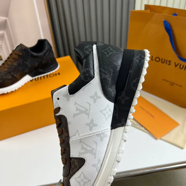 Louis Vuitton Brown White Monogram Canvas Asymmetrical Paneling Lifestyle Sneakers 5