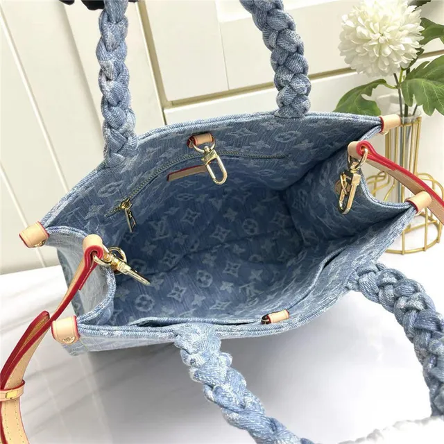路易威登牛仔印花辫带手柄手袋 2