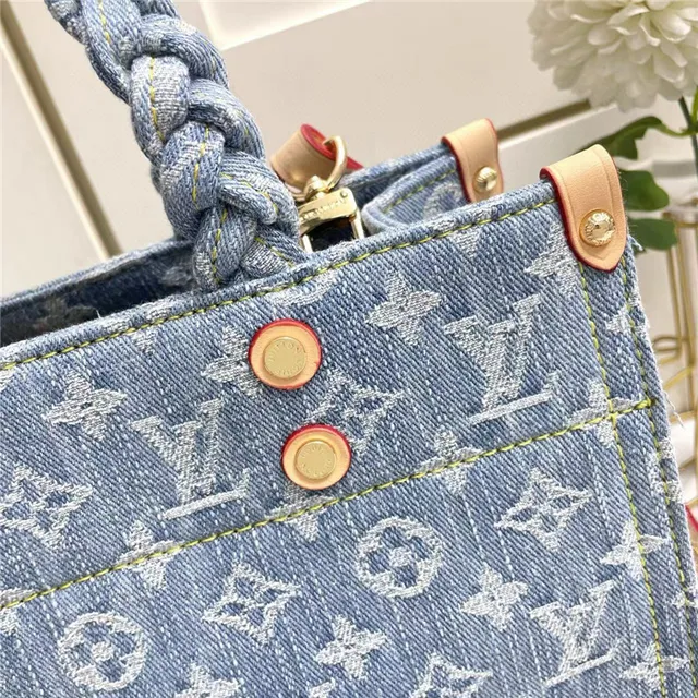 路易威登牛仔印花辫带手柄手袋 5