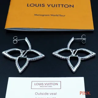 Brincos Louis Vuitton Floral Monogram Pavé