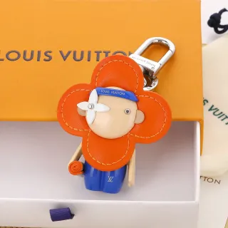 Louis Vuitton Personagem Floral Laranja Azul Esculpido Encanto Floral Couro Construção de Pétala Bolsa Cruzada