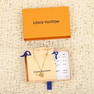 Louis Vuitton Colar Floral Perla Tom Dourado