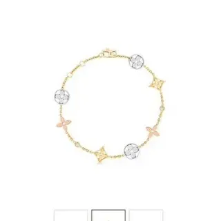 Louis Vuitton IDYLLÉ BLOSSOM 18K ذهب الماس لؤلؤ سوار