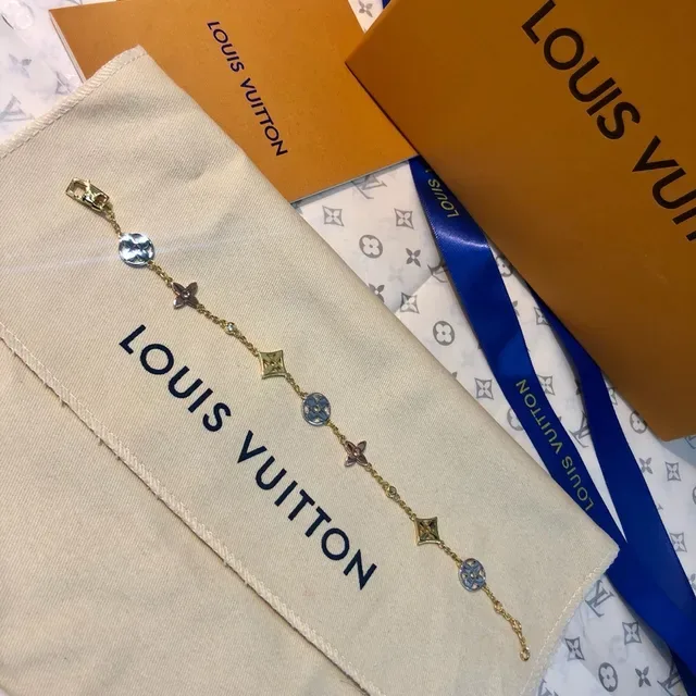 Louis Vuitton IDYLLÉ BLOSSOM 18K ذهب الماس لؤلؤ سوار 4
