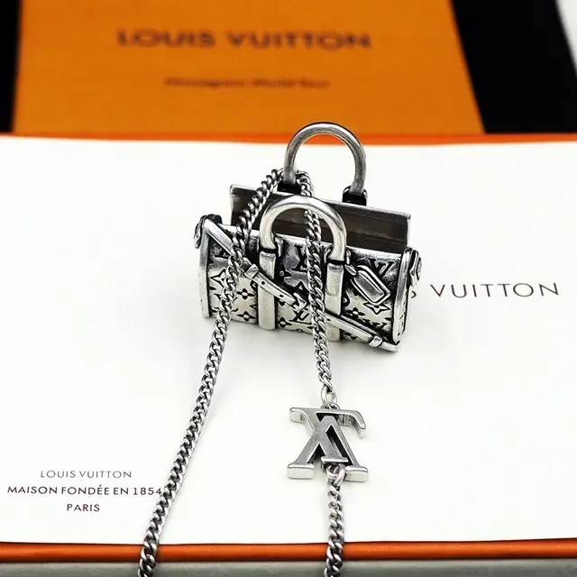 Louis Vuitton LV Icons Keepall Bag Pendant Necklace 4