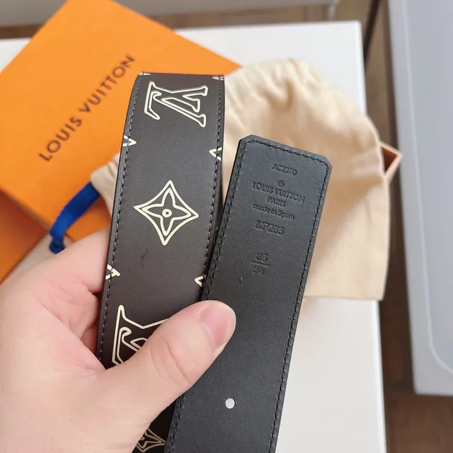 Louis Vuitton LV Initiales Monogram 皮革腰带 2