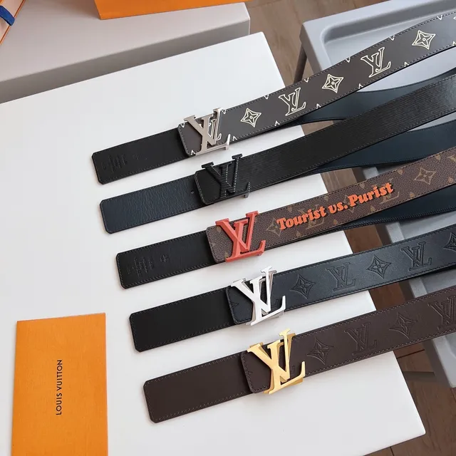 Louis Vuitton LV Initiales Monogram 皮革腰带 6