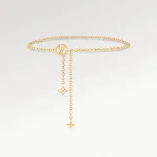 Louis Vuitton LV Star Pulsera Cadena de Oro