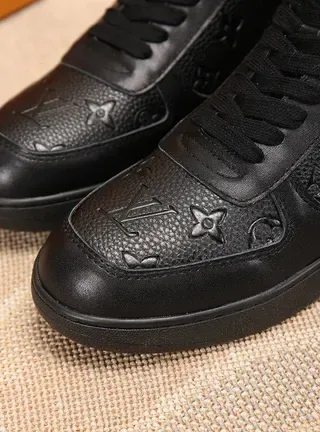 Louis Vuitton LV Trainer Black Multicolor High-Top Embossed Monogram Lifestyle Sneakers 6
