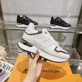 Louis Vuitton LV Trainer Blancas y Marrones Cuero y Monogram Canvas Zapatillas Lifestyle