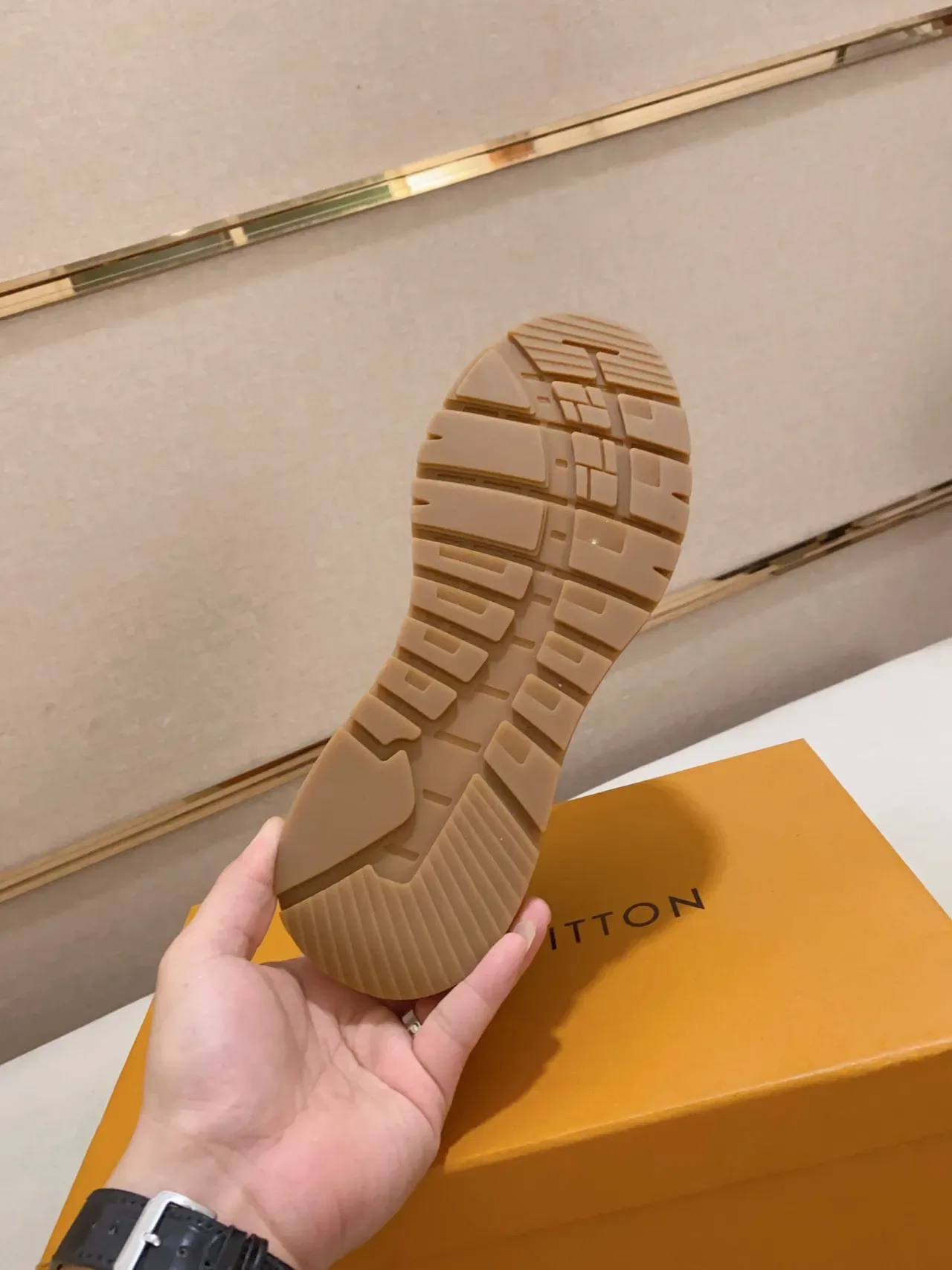 Louis Vuitton LV Trainer White Brown Quilted Monogram Upper Gold-Tone Plaque Lifestyle Sneakers 2