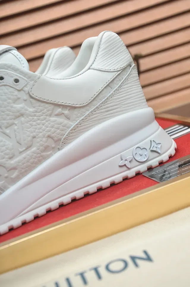 Louis Vuitton LV Trainer White Embossed Monogram Leather Chunky Layered Sole Lifestyle Sneakers 2