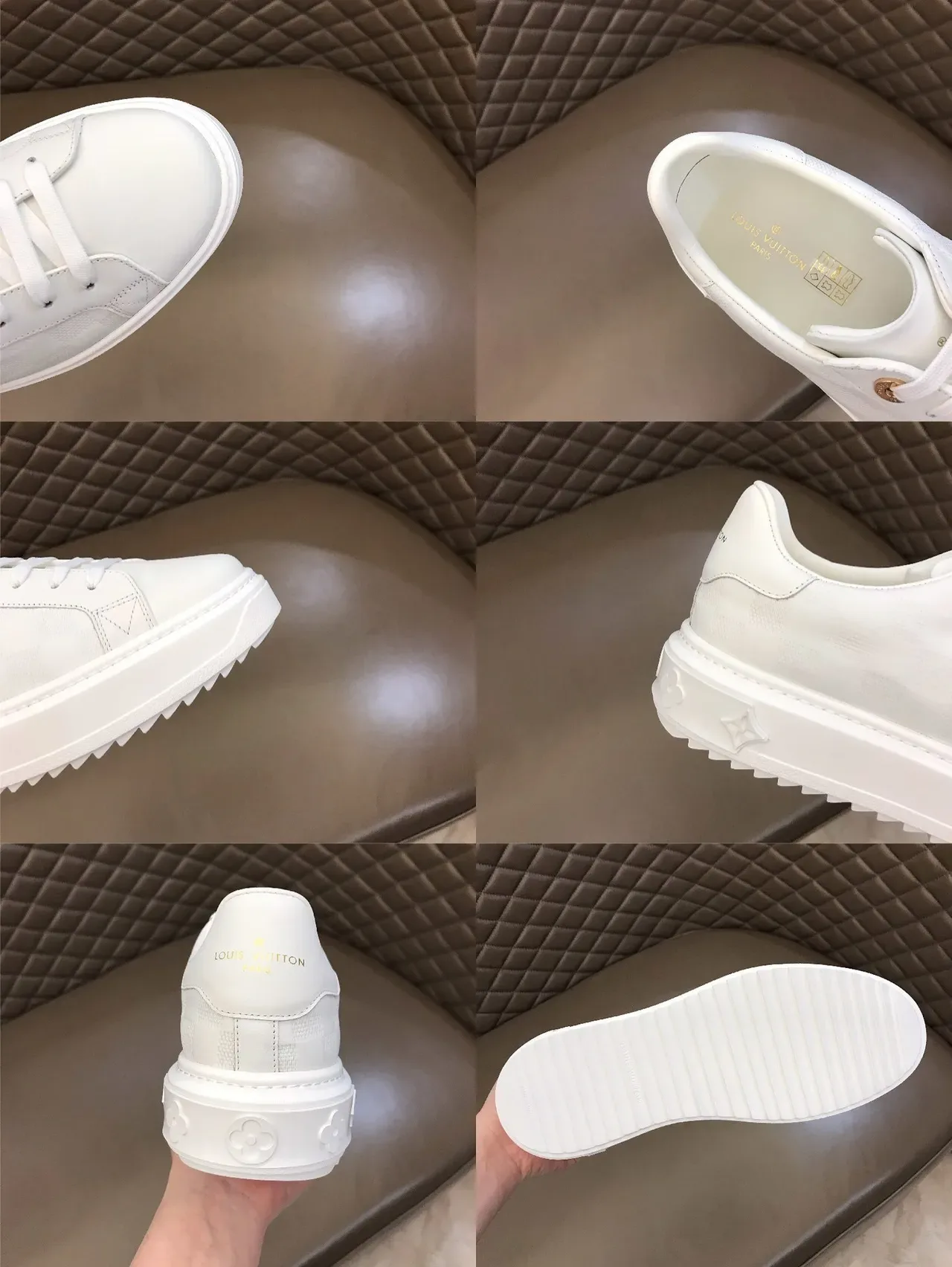 路易威登 LV Trainer 白金 印花 棋盘 平台鞋底 生活方式运动鞋 3