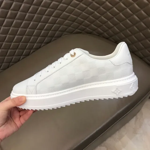 路易威登 LV Trainer 白金 印花 棋盘 平台鞋底 生活方式运动鞋 4