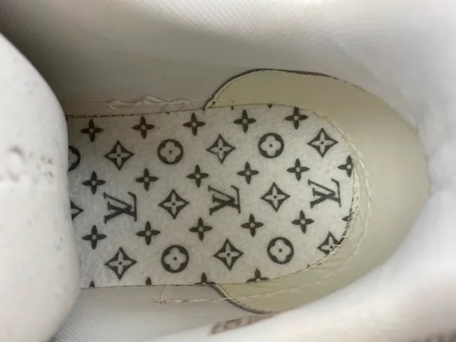 Louis Vuitton LV Trainer White Red Monogram Leather Glossy Overlays Lifestyle Sneakers 8
