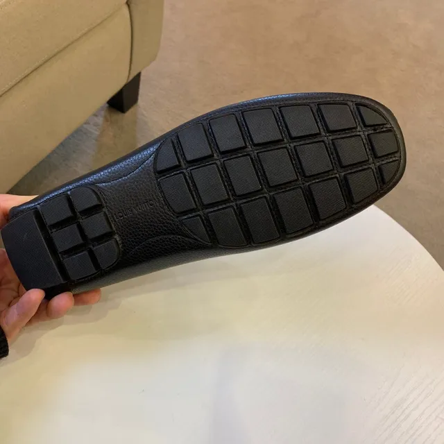 Louis Vuitton LV Twist Loafer Black Pebbled Leather Loafers 3