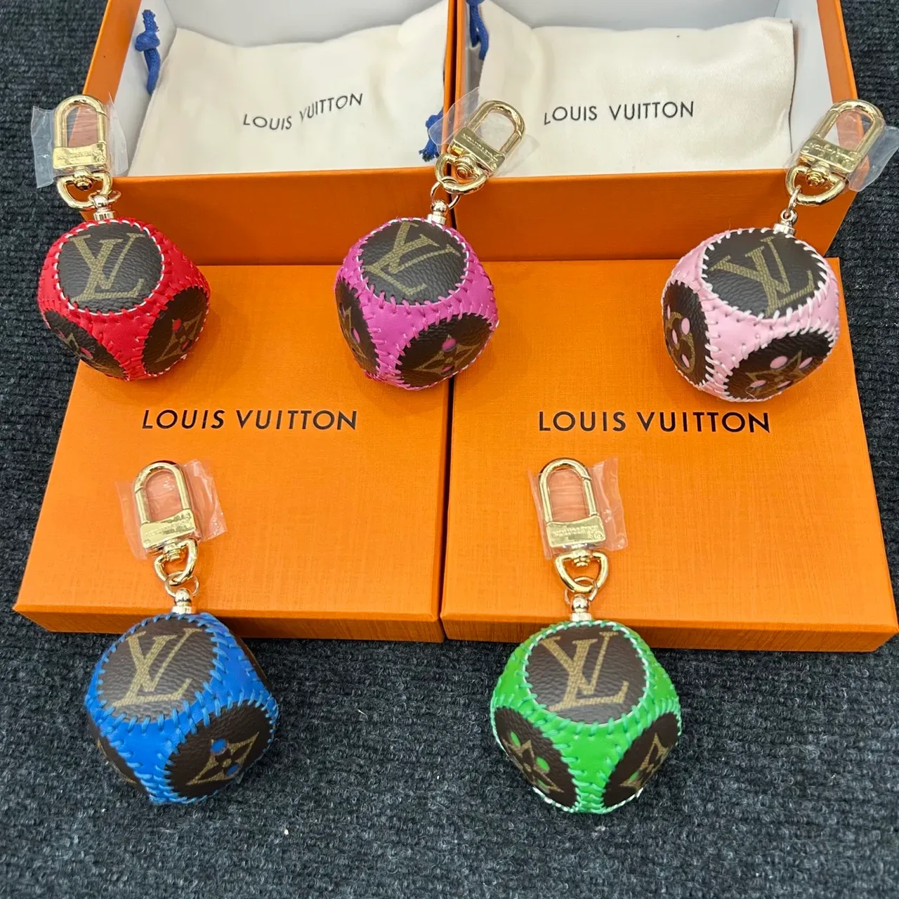Louis Vuitton Monogram Ball Multicolor Black Spherical Stitched Leather Crossbody Bag 10