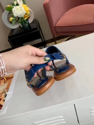 Louis Vuitton मोनोग्राम डेनिम थॉन्ग सैंडल कज़ुअल सैंडल्स 9
