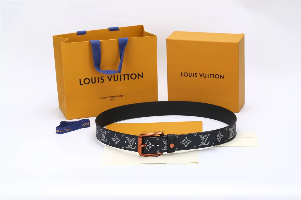 Louis Vuitton Monogram Eclipse Print Leather Belt 2