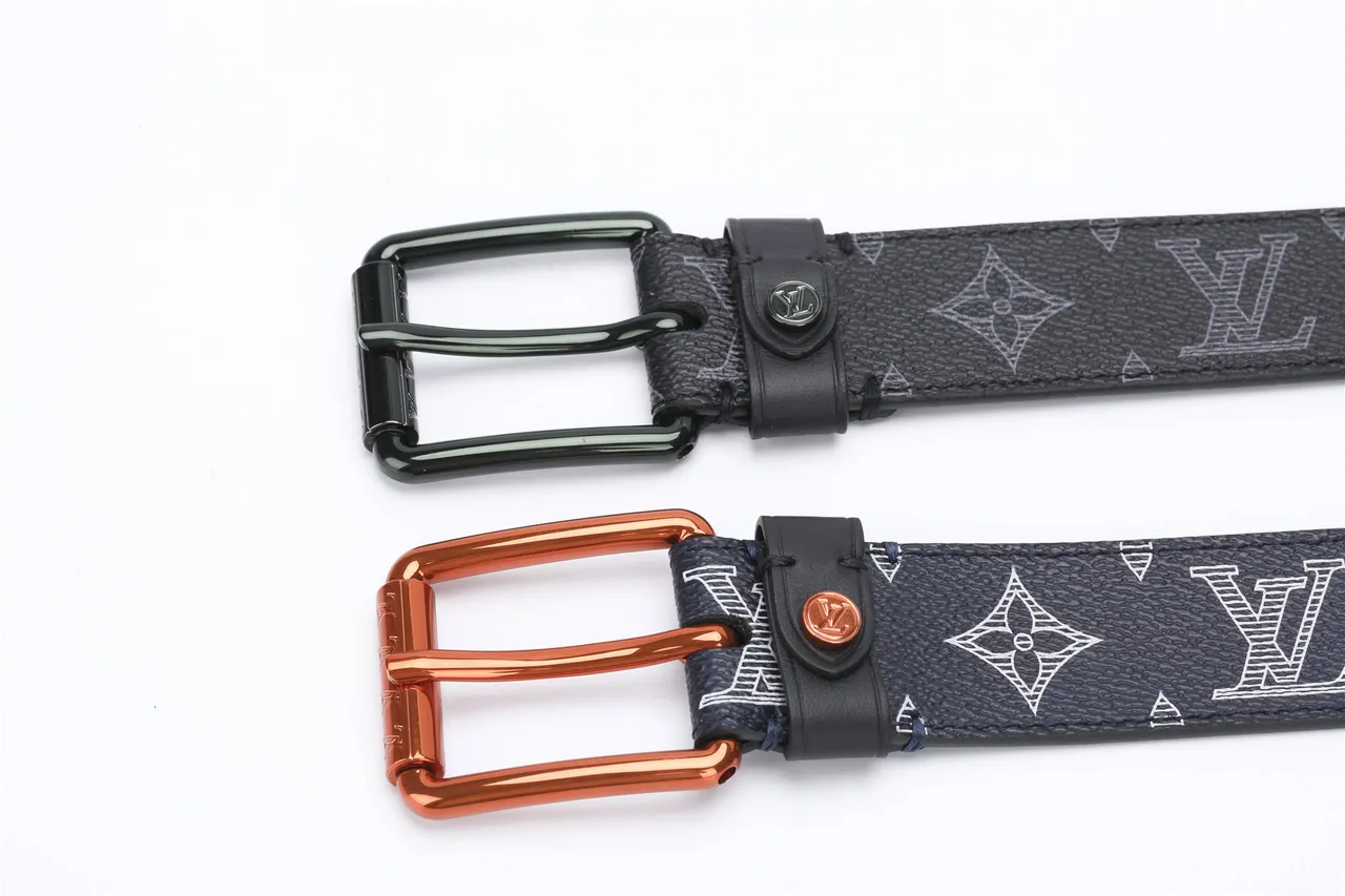 Louis Vuitton Monogram Eclipse Print Leather Belt 3