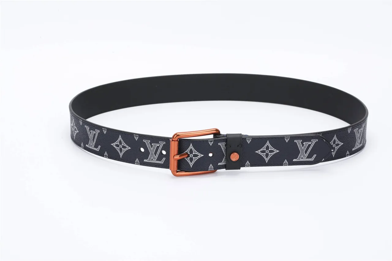 Louis Vuitton Monogram Eclipse Print Leather Belt 6
