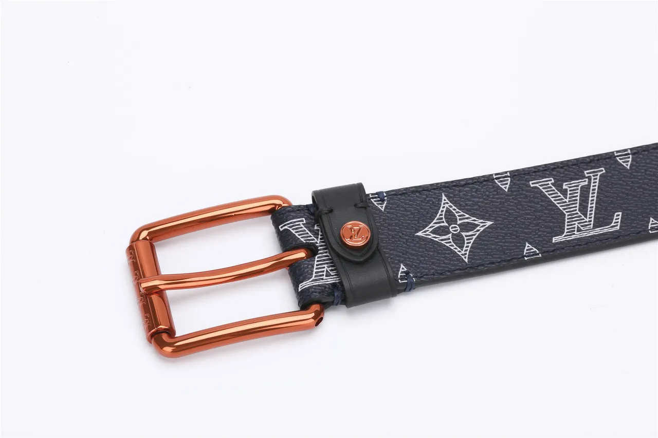 Louis Vuitton Monogram Eclipse Print Leather Belt 9