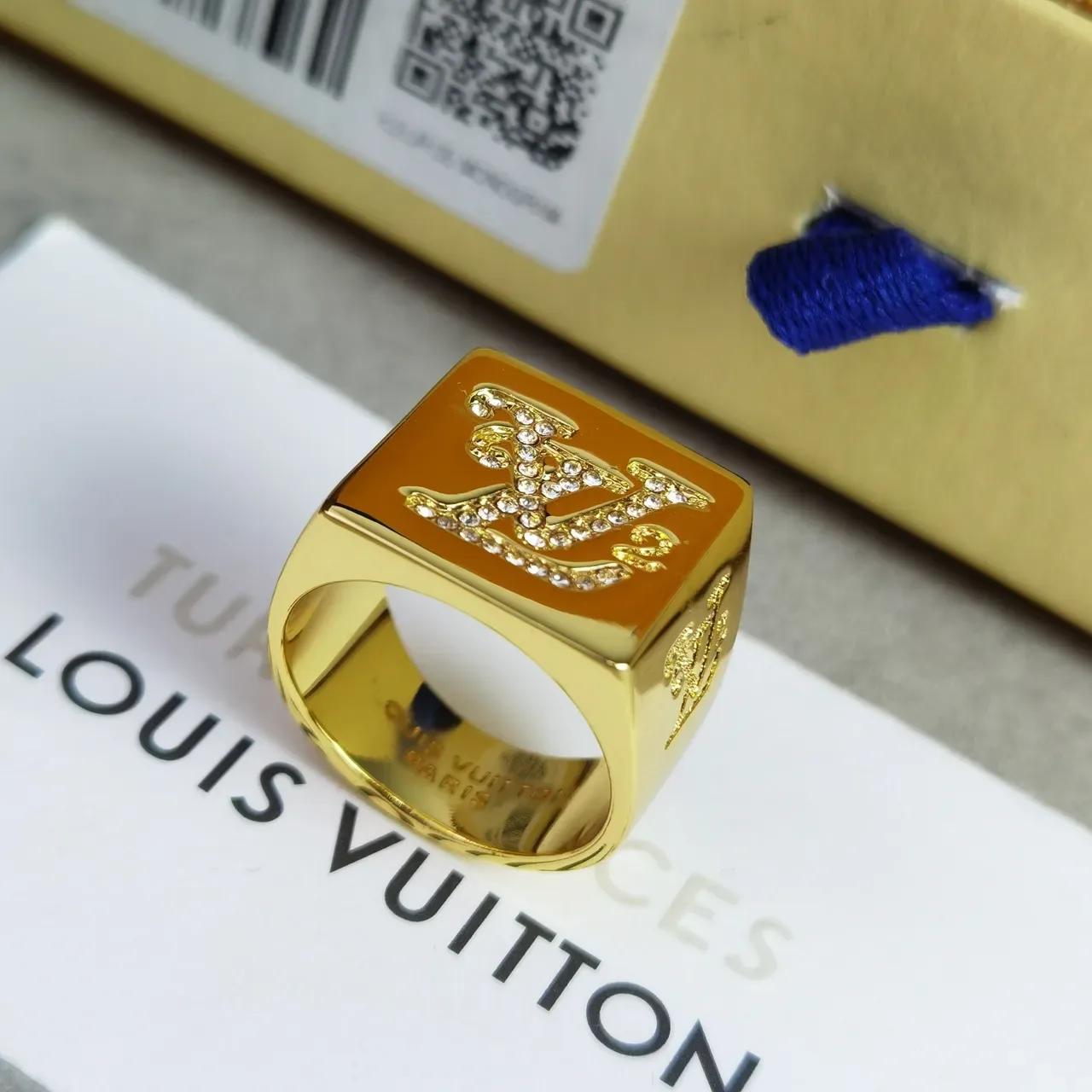 Louis Vuitton Monogram Pavé Anillo Signet Cuadrado 2