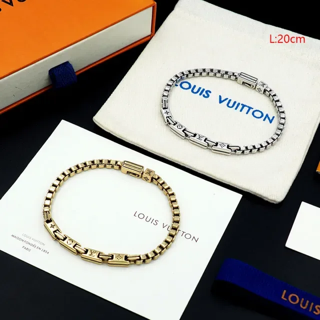Louis Vuitton Monogram World Tour Gold-Tone Link Bracelet 2