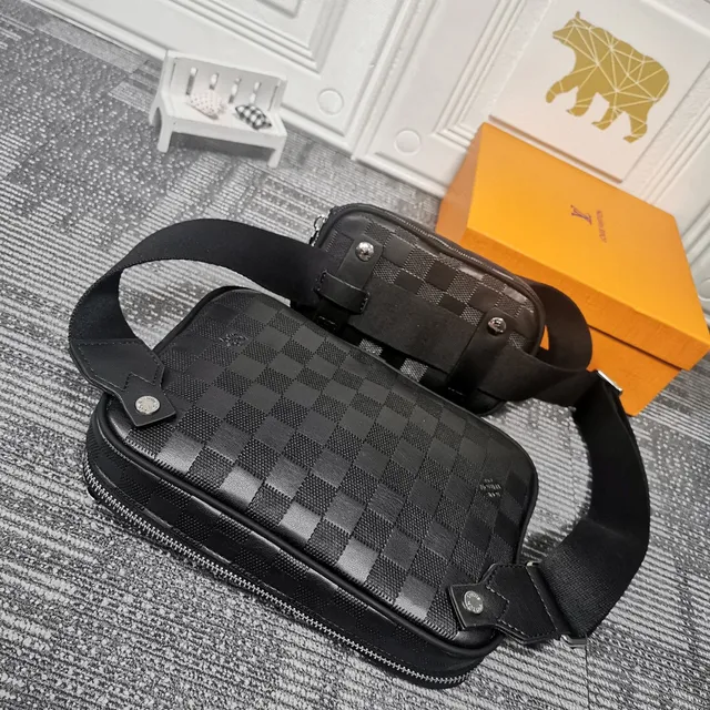 Louis Vuitton Multi Pochette Accessoires Damier Graphite 时尚腰带包 7