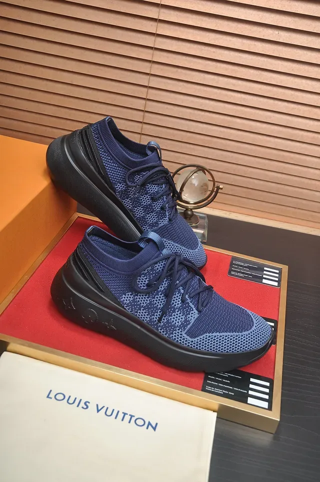 Louis Vuitton 海军蓝 针织鞋面 集成系带 生活方式运动鞋 6