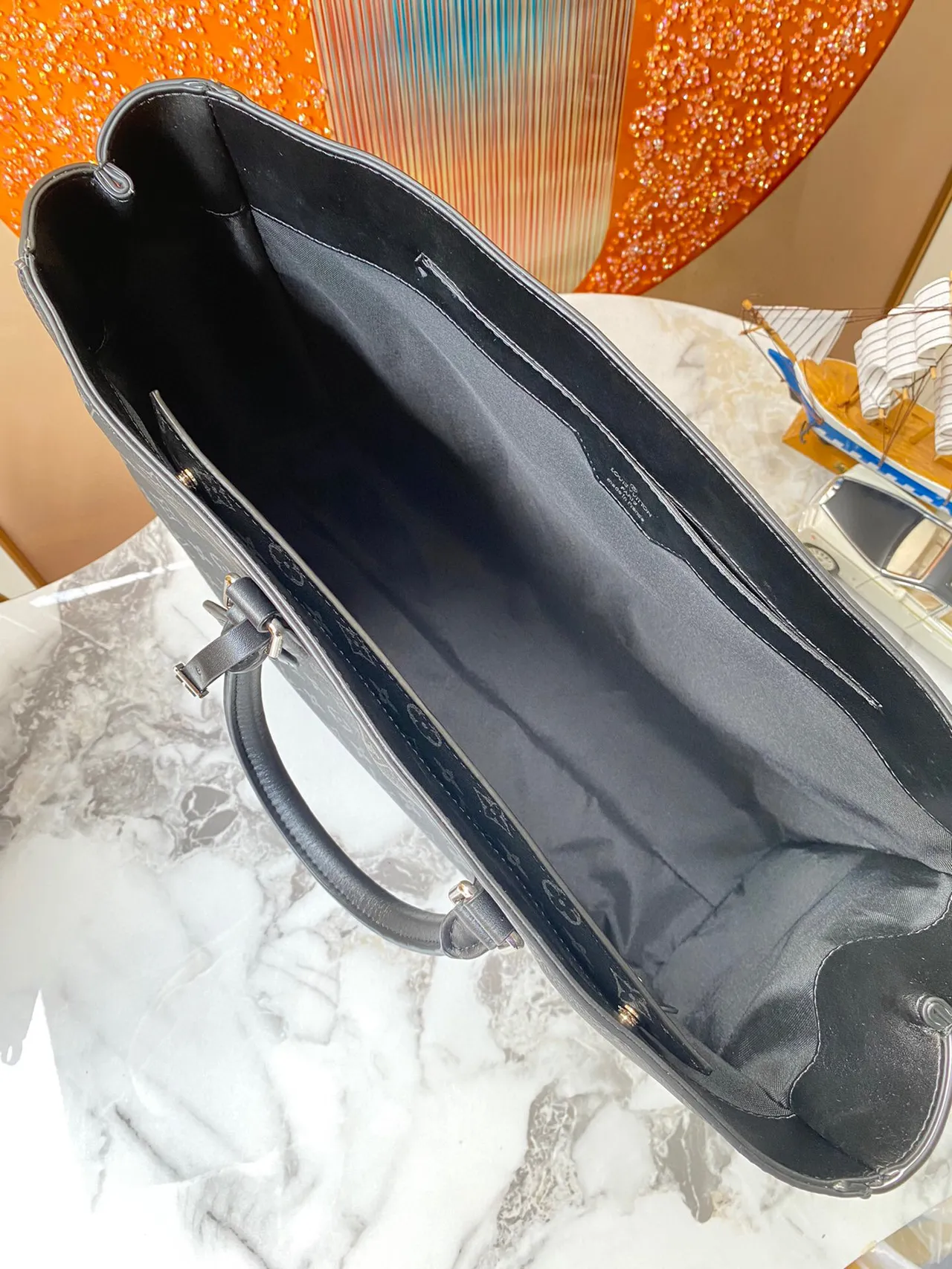 Louis Vuitton Neverfull Monogram Gray Tote Bag 3