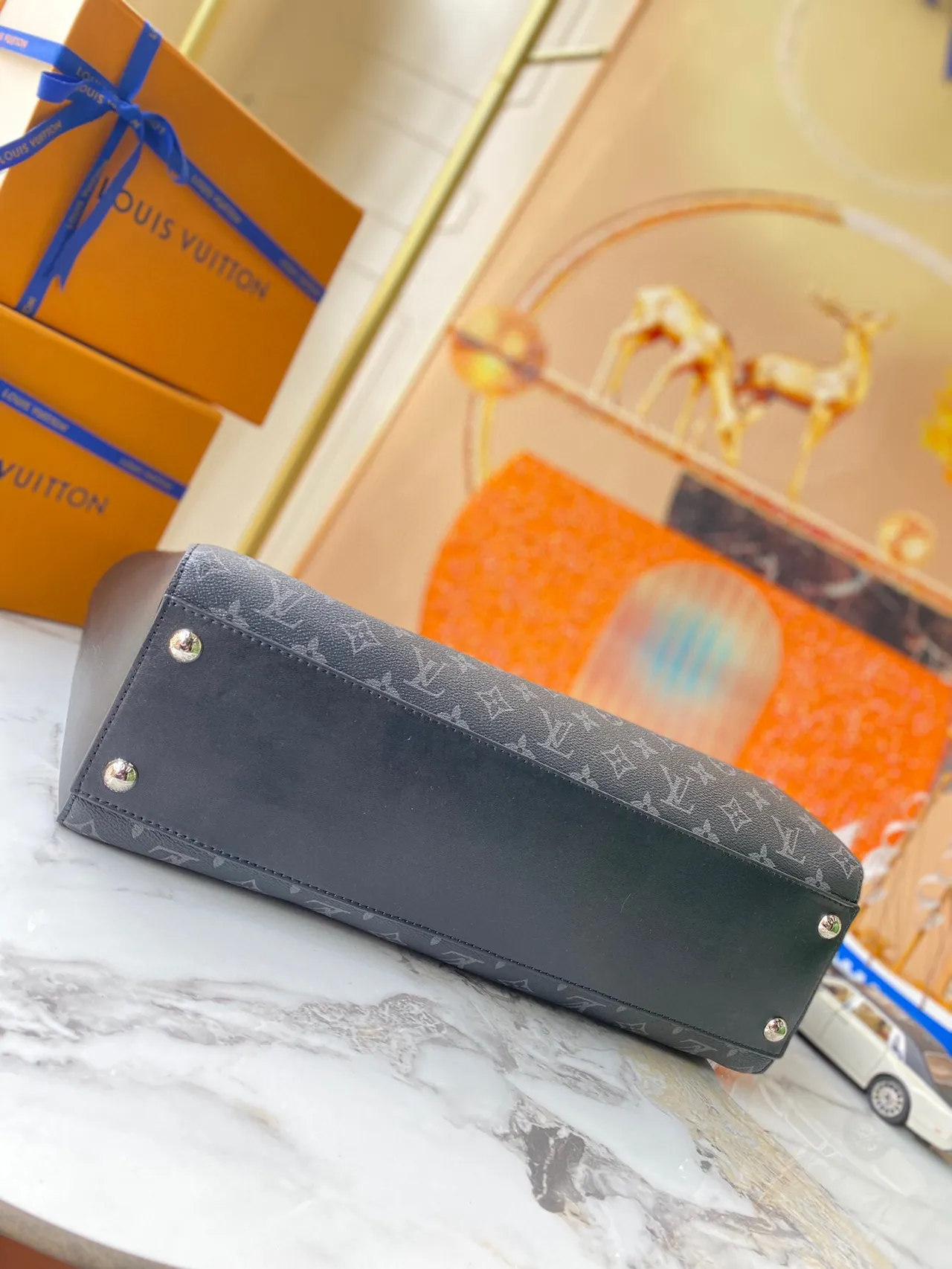 Louis Vuitton Neverfull Monogram Gray Tote Bag 7