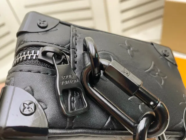 Louis Vuitton Petite Malle কালো নারাঙ্গা বাক্স সিলুয়েট মোনোগ্রামড চামড়ার চেইন ব্যাগ 4