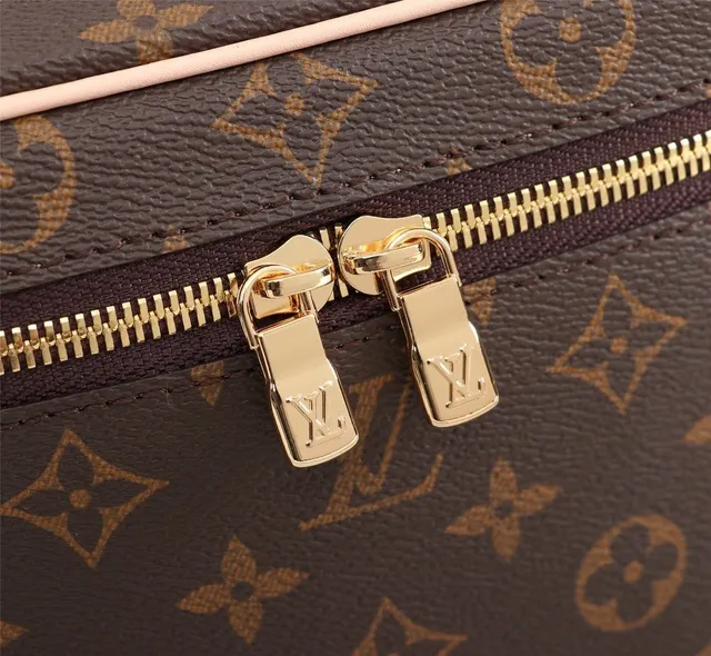 Louis Vuitton Petite Malle Marrón Monogram Lona Bolsa Boston 3