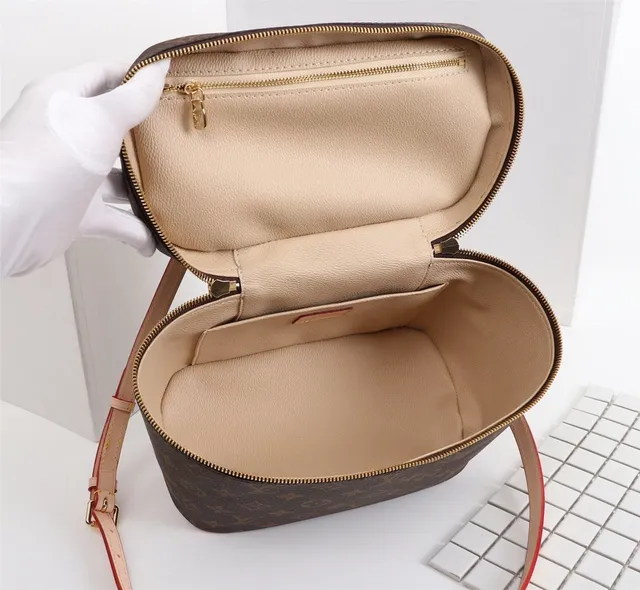 Louis Vuitton Petite Malle Marrón Monogram Lona Bolsa Boston 4