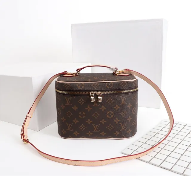Louis Vuitton Petite Malle Marrón Monogram Lona Bolsa Boston 8