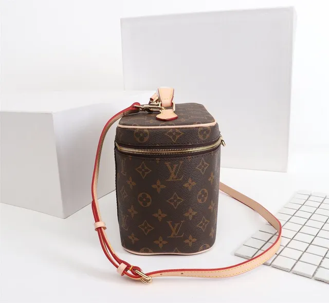 Louis Vuitton Petite Malle Marrón Monogram Lona Bolsa Boston 9