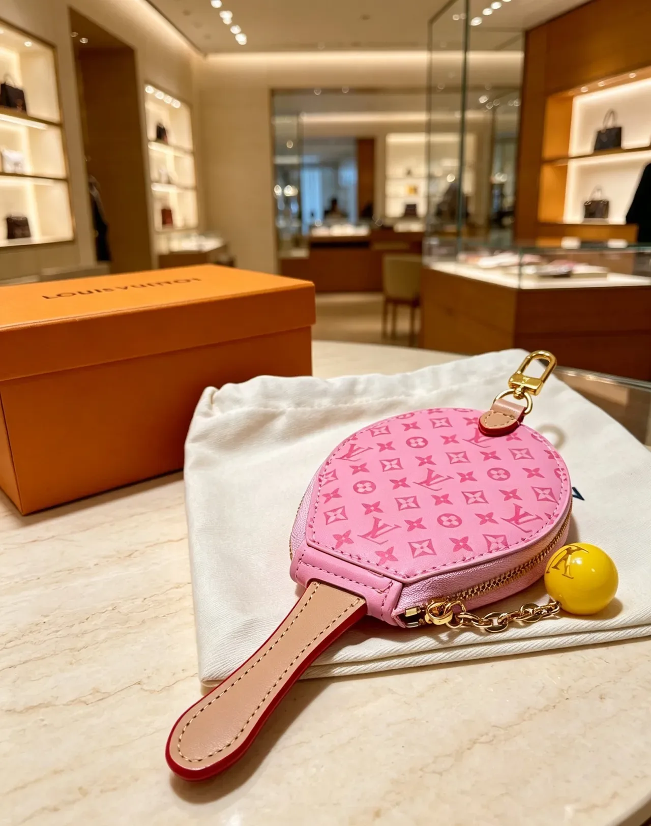 Louis Vuitton Ping Pong Monogram Pink Coin Purse 4
