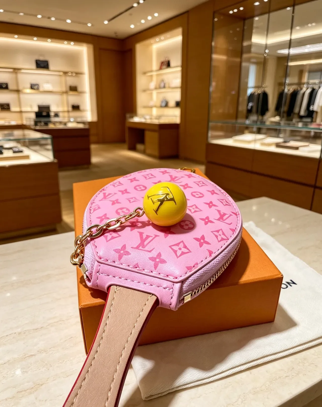 Louis Vuitton Ping Pong Monogram Pink Coin Purse 5