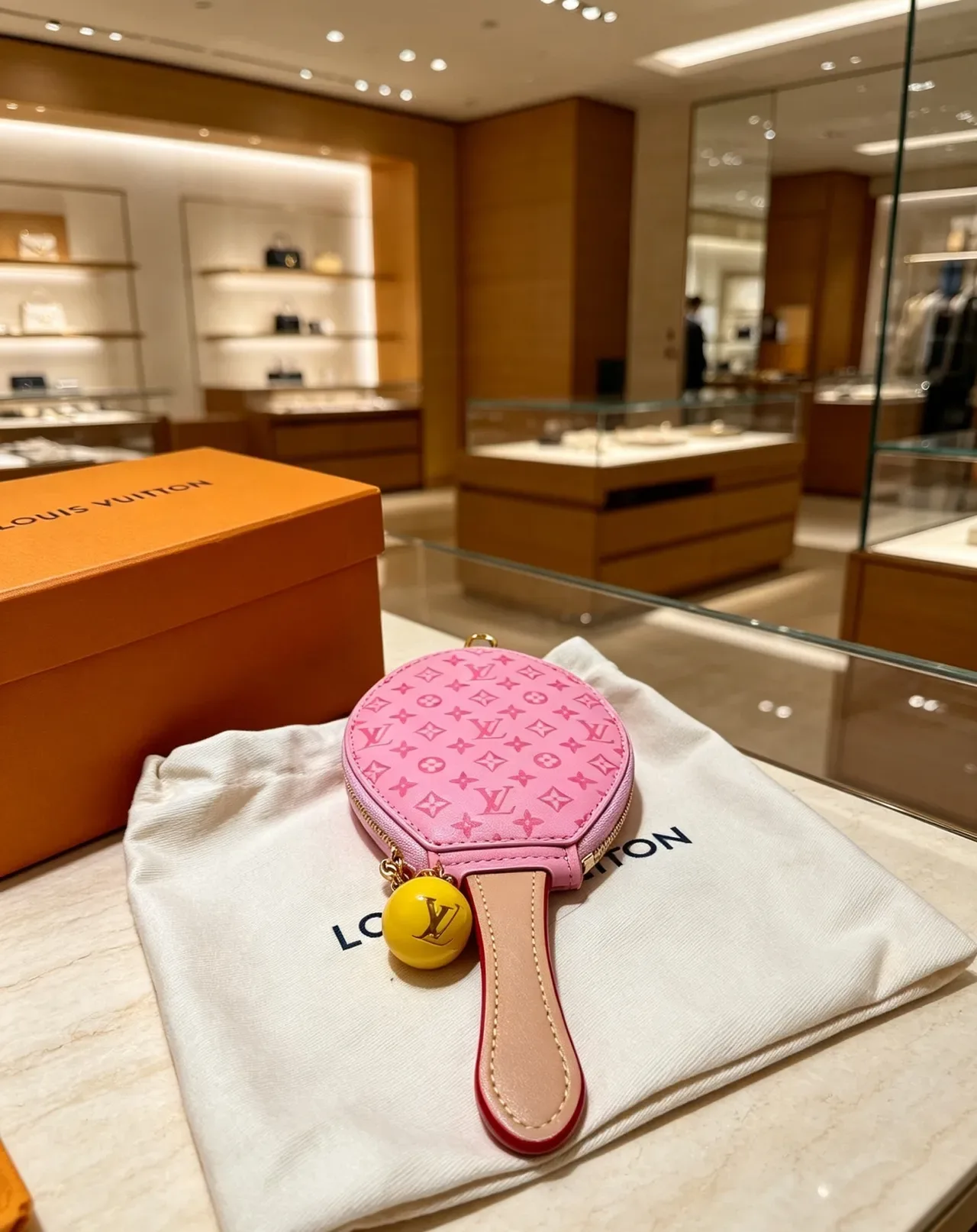 Louis Vuitton Ping Pong Monogram Pink Coin Purse 9