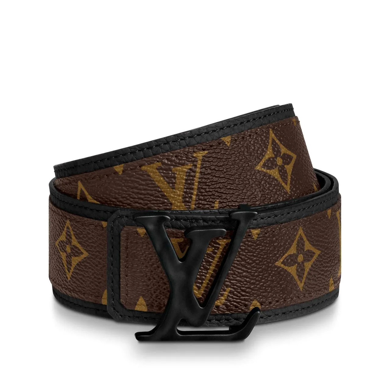 Louis Vuitton Ceinture Réversible Marron Noir Monogramme Toile Cuir 3