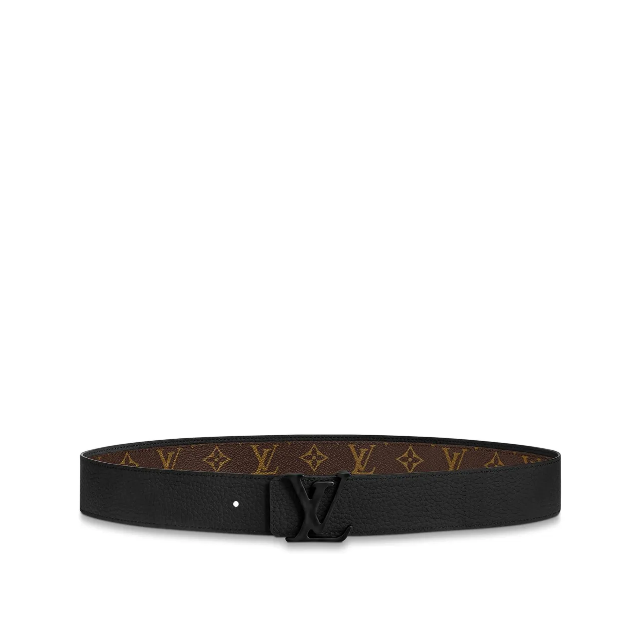 Louis Vuitton Ceinture Réversible Marron Noir Monogramme Toile Cuir 4