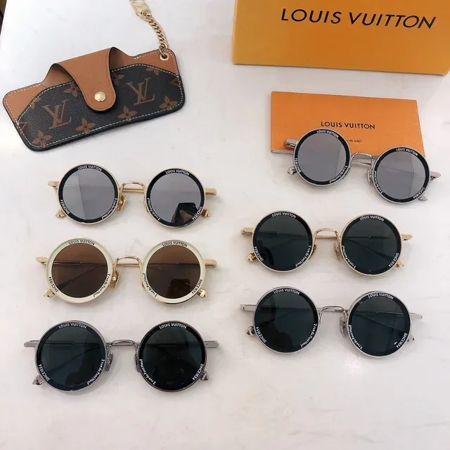 Louis Vuitton Gafas de Sol Marco de Metal Redondo 3