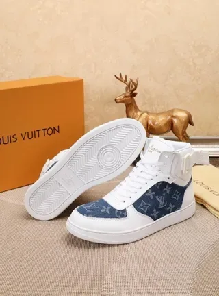 Louis Vuitton Run Away Denim Monogram White Blue Lifestyle Sneaker 8