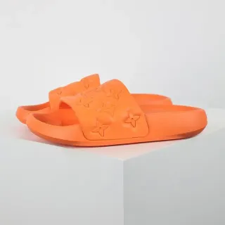 Louis Vuitton Slide नारंगी मोल्डेड रबर चप्पल