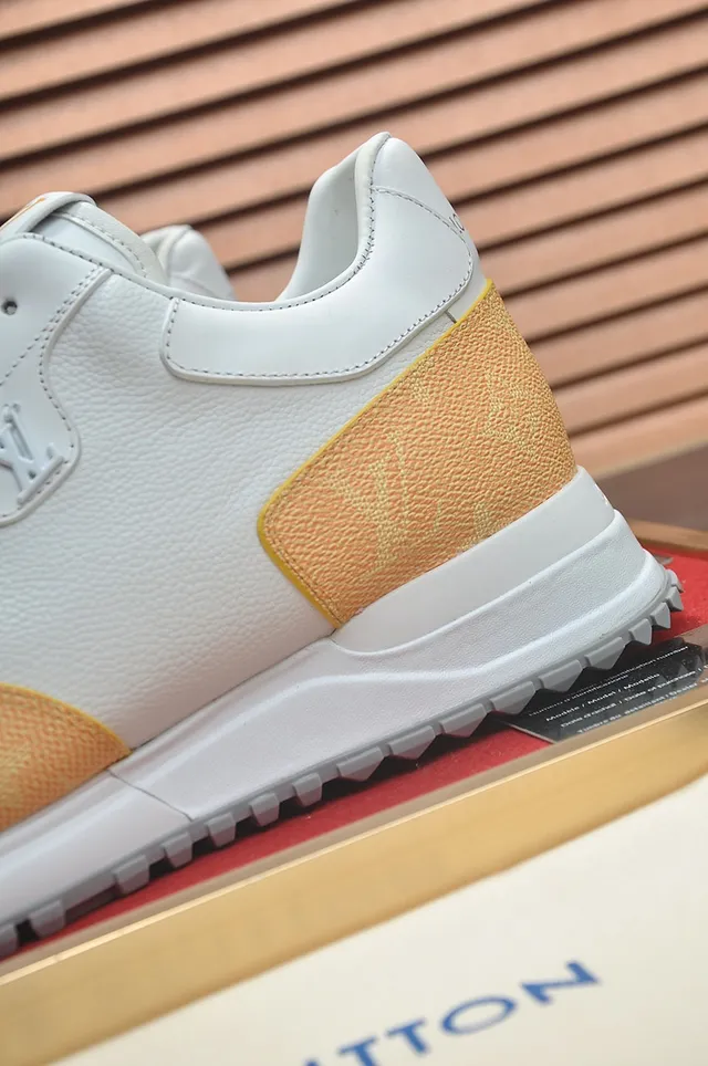 Louis Vuitton White Beige Low-Top Mixed-Material Paneling Lifestyle Sneakers 2